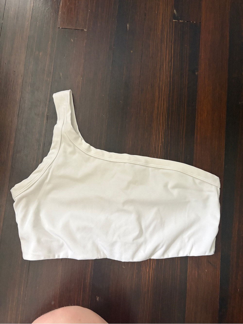 Target White One-Shoulder Sports Bra